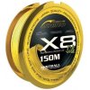 Shiro šnúra Mistrall Silk Braided Line X8 Fluo 150m 0,08mm 4,9kg