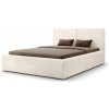 Wilsondo Čalúnená manželská posteľ s úložným priestorom Inez 180x200 - béžová