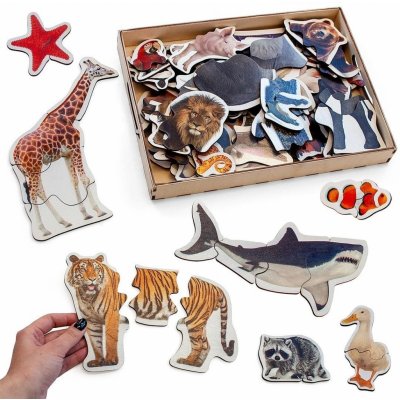 Ulanik puzzle so zvieratami pre najmenších 4680136752231