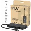 Club3D Dokovací stanice USB-C 9v1, 2xHDMI, 1xUSB-C, 1xUSB-C PD, 2xUSB, 1xRJ45, microSD/SD, černá (CSV-2552)