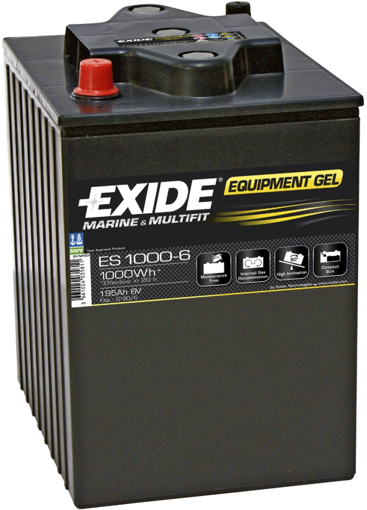 Exide Equipment GEL 12V 190Ah 900A ES1000-6