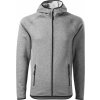 Malfini Direct Pánska fleece mikina s kapucňou 417 tmavo šedý melír M