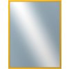DANTIK - Zrkadlo v rámu, rozmer s rámom 70x90 cm z lišty PERLA žltá lesklá (2880)