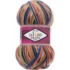 Superwash comfort socks Zelená, modrá, hnedá 2701