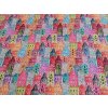 Dekoračná látka Domčeky šírka 140 cm