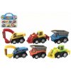 Teddies Autá mini plast 5cm stavebné stroje 6ks v blistri