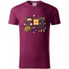 Potápačské vybavenie - Tričko z organickej bavlny - 3XL ( Fuchsiová )