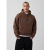 GAP Oversize mikina s logom VintageSoft Hnedá M