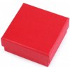 Krabička na šperky 7x7 cm - 1 ks 2 červená mat