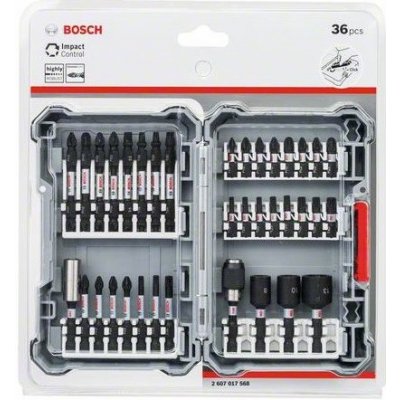 Bosch Sada 36 kusů Pick and Click maticových a šroubovacích nástavců Impact Control 2607017568