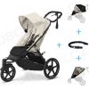Set 4v1 Cybex Avi Spin Seashell Beige 2024 + pláštenka Thule + ochranná sieť + madlo