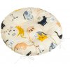 Bellatex Sedák Adéla prošívaný kulatý, Kočka - průměr 40 cm