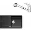 SET432 - Gránitový drez Blanco Zia XL 6 S antracit + Kuchynská batéria Rosan King J385001 chróm
