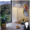 Polux | LED stojacia lampa TUNJA 1xE27/20W/230V pr. 30 cm zlatá/biela | SA2189F