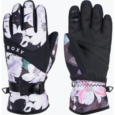 Roxy Jetty Girl Detské snowboardové rukavice true black blurry flower