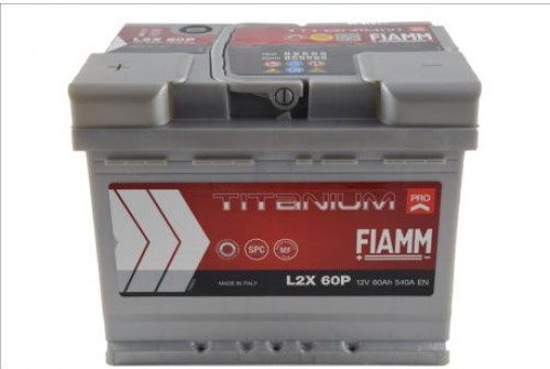 Fiamm Titanium PRO 12V 60Ah 540A L2X 60P