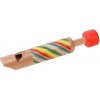 Petit Collage Drevená veľká píšťalka s prúžkami