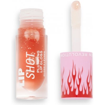 Makeup Revolution Hot Shot Flame Plumping lesk na pery pre väčší objem Pink Heat 4,6 ml