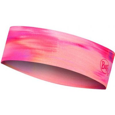 Buff Coolnet Uv+ Slim Headband růžová/bílá