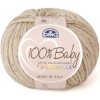 Priadza 100% BABY Aquarelle 50g, béžovohnědý melír - odtieň 1330