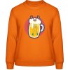 AWDis Sweat Mikina - Dizajn - Smrtka v Pive - Orange Crush - XS - Dámske
