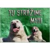 Pozorpes.sk, výstražná tabuľka (Stredoázijký ovčiak)