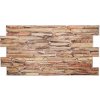 GRACE 3D PVC obklad La Manche Stone Slate 98x50 cm - šedo hnedá 1 ks