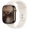 Apple Watch Series 10 46 mm Cellular Zlatý titán s hviezdne bielym športovým remienkom – M/L MWYY3QC/A