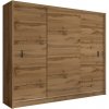 | Šatní skriňa SAPHIRA 250x215 cm s posuvnými dverami, dub wotan | MT0009