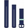 Garmin Quick Release (20 mm) kožený, Navy – Silver 010-12924-20