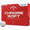 Callaway Chrome Soft 2024 White 360 Triple Track Golfové lopty