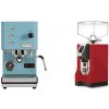 Profitec GO, blue + Eureka Mignon Specialita, CR ferrari red