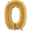 Balón písmeno O zlaté 66 cm