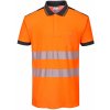 Portwest T180 HI-VIS Reflexná polokošeľa PW3 XL, Fluorescenčno oranžová-Čierna
