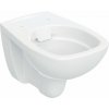 Geberit Závesné WC s hlbokým splachovaním Koło Rekord, hranatý dizajn, Rimfree: T=52cm, Biela K93123000