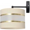 Helam Nástenná lampa HELEN 1xE27/15W/230V krémová/čierna/zlatá HE1267 + záruka 3 roky zadarmo + záruka 3 roky zadarmo