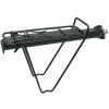 Hliníkový nosič na bicykel pod sedlové brašne, montáž na sedlovku - ČIERNY
