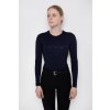 Tričko dámske Fleur de lys Rose Basic Navy s dlhým rukávom Veľkosť: S