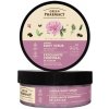 Green Pharmacy Damašková ruža a bambucké maslo, cukrový telový peeling 200 ml