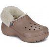 Crocs Nazuvky Cls Platfm Lined Fuzz Strap Cg Béžová