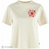 Fjällräven Fjällblomster Logo dámske tričko, chalk white S