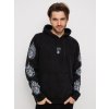 Element DEATHSTAR washed black pánska mikina cez hlavu