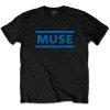 Muse - Dark Blue Logo (Black) (tričko) Large