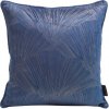 DESIGN 91, Obliečka na vankúš - Goja, modrá s lesklým vzorom 40 x 40 cm