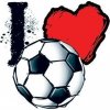 Milujem futbal - nalepovacie tetovanie