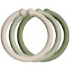 Bibs Loops Kroužky 12 ks Vanilla sage olive
