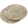 Wooline Ochranný mulčovací disk z ovčej vlny 2v1, priemer 30 cm