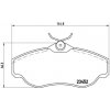 Sada brzdových platničiek kotúčovej brzdy BREMBO P 44 008