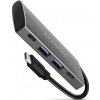 AXAGON HMC-4G2, USB-C 3.2 Gen 2 10 Gb/s hub, porty 2x USB-A + 2x USB-C, kabel USB-C 13cm Axagon