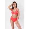 Timo 841641 dvojdielne plavky DreamBra s ozdobným riasením Bordó